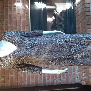 Joseph Ribkoff Monochrome Patterned Dress